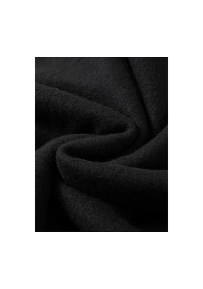 Medinenur Black Baskılı 2 Iplik Şardonlu Sweatshirt Siyah