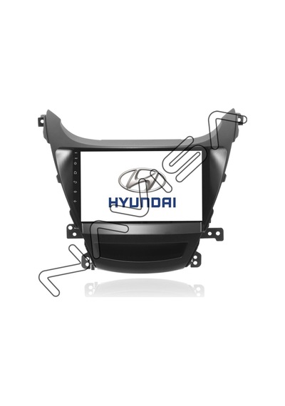 Hyundai Elantra 2013-2015 8 Gb Ram 128 Gb Hafıza Androıd Multımedıa Teyp 9.0 İnç
