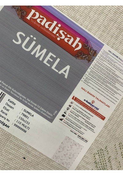 Padişah Halı Sümela 79801 110 Serisi Akrilik Salon Oturma Yatak Odası Halısı Gri