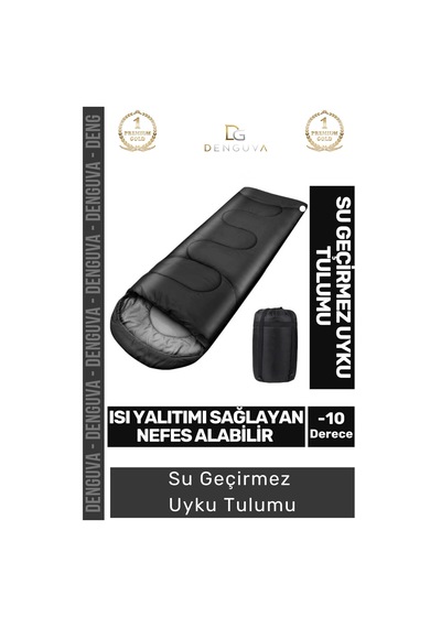 Su Geçirmez Kamp Outdoor Polar Isı Yalıtımlı Hafif Dağcılık Kışlık Uyku Tulumu -10 Derece Çok Renkli