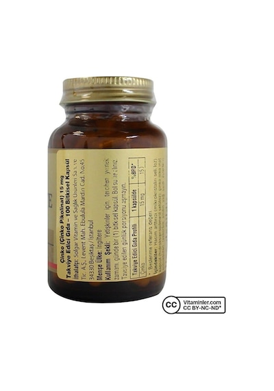 Zinc Picolinate 15 Mg 100 Kapsül