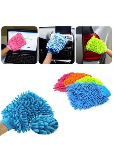 Mikrofiber Araç Yıkama Eldiveni Çizmez Oto Temizlik Eldiveni Nano Temizlik Eldiveni Universal