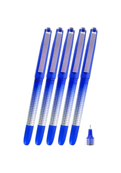 Mavi Pilot Kalem 5 Adet Uniball Eye Needle 0.5 Mm İğne Uçlu Pilot Kalem Ub-185 S İğne Uçlu Liki Tek Renk