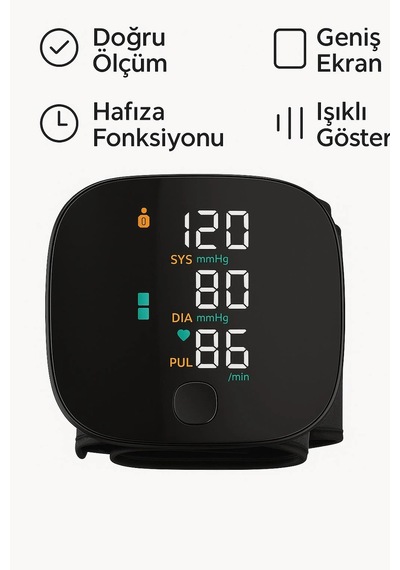 Bay Otomatik Koldan Tansiyon Aleti Kol Manşonlu Dijital Nabız Ve Tansiyon Ölçer Najmaddin