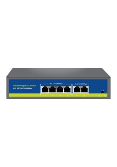 Nova Nvc-s21-4gp2g 4 Port 2 Uplink Full Gigabit Cloud Poe Switch