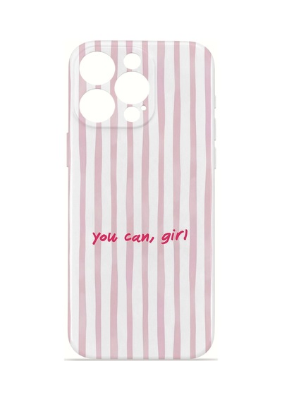 Apple iPhone Uyumlu 16 Pro Max Vorian İnce Kamera Korumalı Mika Kılıf You Can Girl You Can Girl Mika