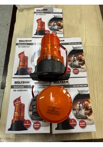 Traktör Fortlif Mini Çakar Lamba Sarı Çakar Lamba 12-24 Volt
