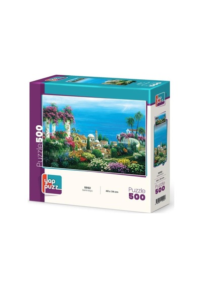 Sahil Sokak Ve Sahil Köyü İkili Set - 1000 + 500 Parça İkili Puzzle Seti