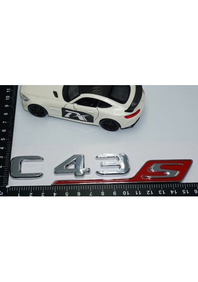 Dk Tuning C43s Bagaj Krom Kırmızı Abs 3m 3d Yazı Logo Benz İle Uy