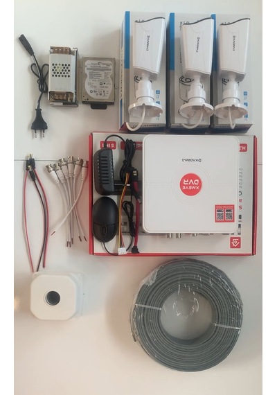3 Kameralı Set 5mp Sony Seculensli 1080p Full Kdj-3s-8w-kk-p