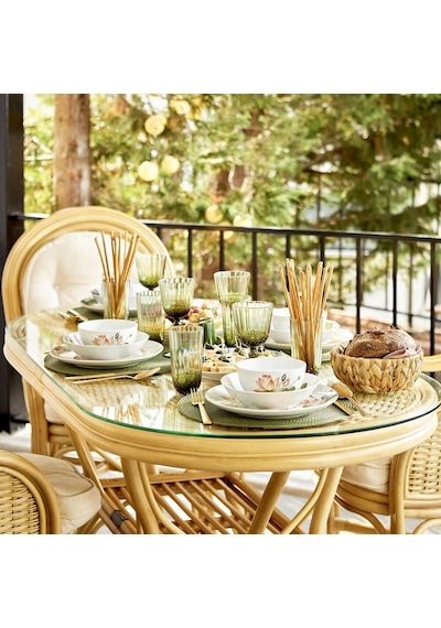 Bella Maison Colore Kesme Kadeh 6'lı Yeşil 310 CC Yeşil