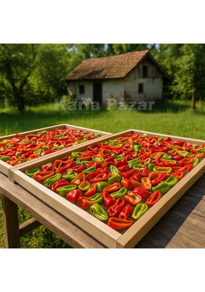 Doğranmış Kurutulmuş Alaca Biber 250g Toz Biber Yapmak İçin