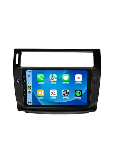 Maitech M-t-c 332 Serisi Citroen C4 Siyah Çerçeve 2004-2010 4+32gb Multimedya Teyp 9"
