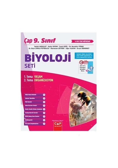 Çap Yayınları 2025 9. Sınıf Biyoloji Anadolu Seti