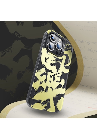Apple Uyumlu iPhone 14 Pro Kılıf Magsafe Kablosuz Şarj Özellikli Benks Casebang Calligraphy Joy Kapak