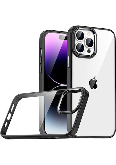 Apple Uyumlu iPhone 14 Pro Klfs Flora Kılıf-siyah Siyah