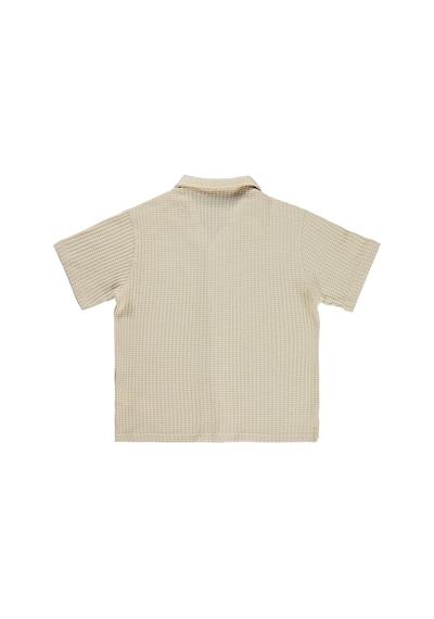 Civil Boys Basic Waffle 6-9 Yaş Gömlek - Kahverengi Sütlü Kahve