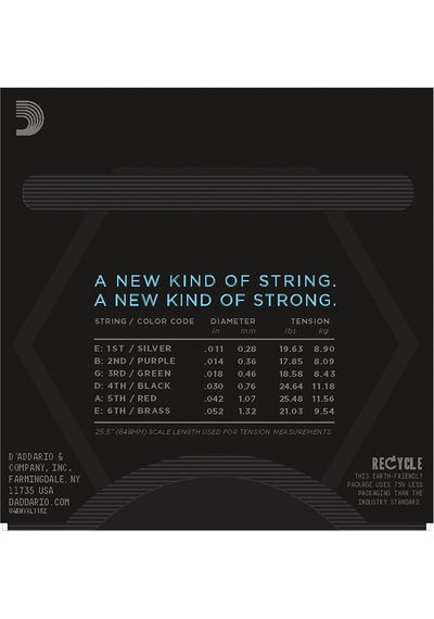 D'addario Nyxl1152 Nickel Wound Electric Guitar Strings Takım Tel