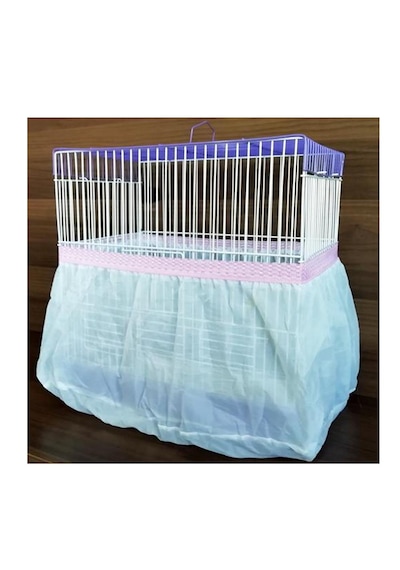 Büyük Battal Boy Kuş Kafes Tülü Xxl 70 X 35 X 30 Cm - Renk Pembe