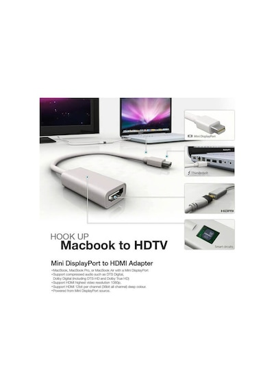 4K Destekli Mini Displayport To Hdmi Kablo Apple Uyumlu MacBook Thunderbolt