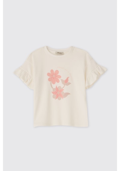 Panço Kız Çocuk Baskılı Pembe Pijama Takımı