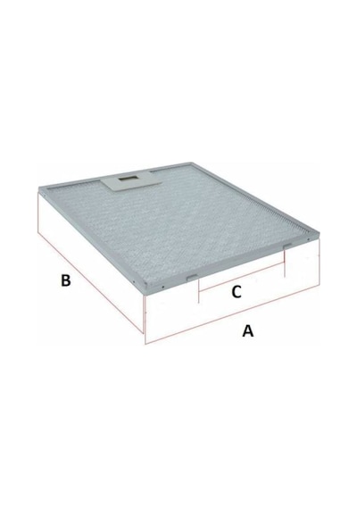 Silverline Uyumlu 2240 Davlumbaz Filtresi - 26,2 X 25.3 Cm. 405775559