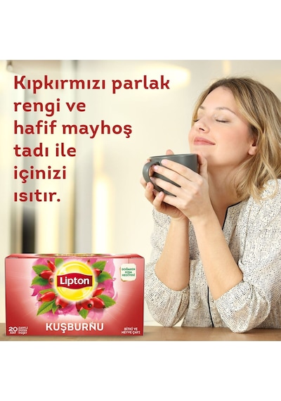 Kuşburnu Karışık Bitki Çayı Süzen Poşet 20li X 12 Adet
