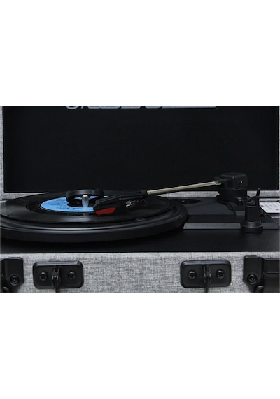 Crownwell 05 33-45-78 'lik Plak Çantalı Bluetooth Pikap Gri Özel