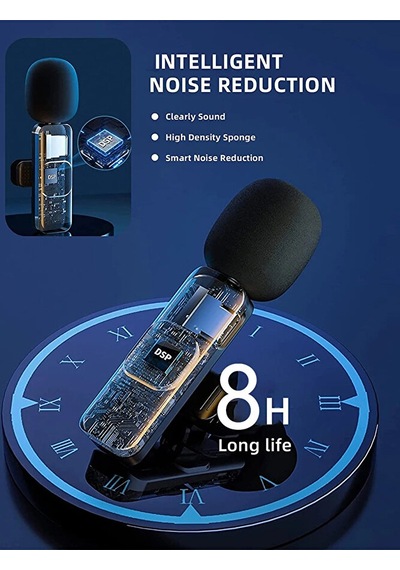 Type-c Girişli Telefon Uyumlu Kablosuz Mikrofon Bluetooth Röporta