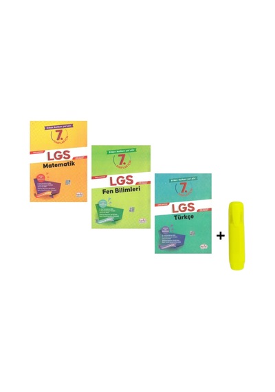 Editör Yayınları 7. Sınıflar İçin Giriş Seviyesi LGS Matematik Fen Türkçe Seti