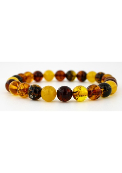 Kehribar Bileklik Kure Tasarım Ambergold Blk23-93 Çok Renkli