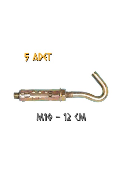 Made Açık Kancalı Çelik Dübel M10 - 5 Adet