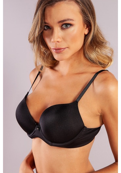 Moon Wear Garabina Foam Cup Push Up Bra, Siyah Konforlu Ve Şık Sütyen Çok Renkli