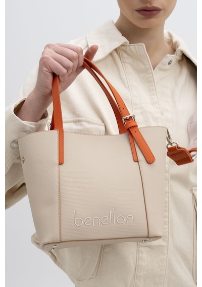 United Colors Of Benetton Benetton Bnt 1368 El Çantası Std / Bej-turuncu Bej-turuncu Bej - Turuncu