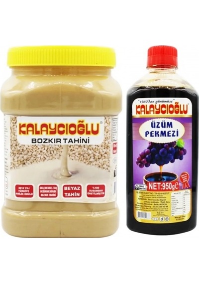 Kalaycıoğlu Bozkır Beyaz Tahin 935 G + Üzüm Pekmezi 950 G