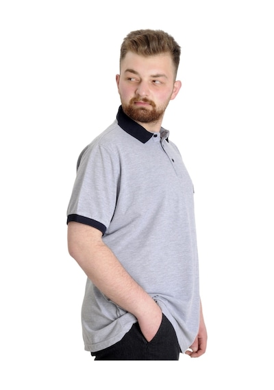 Mode Xl Büyük Beden Erkek Polo T-Shirt Hıgh 23346 Grimelanj 001