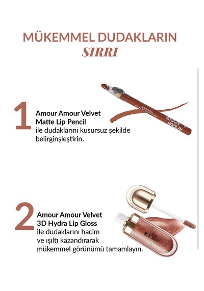 Amour Amour 3d Hydra Nemlendirici Dudak Parlatıcısı Işıltılı & Hacim Veren Lip Gloss 45 Enchanting Rosewood