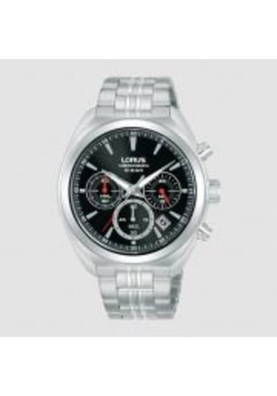 Lorus Rt383kx9 Quartz Çelik Gri Siyah Kadran 10 Atm 41 Mm Erkek Kol Saati Gri