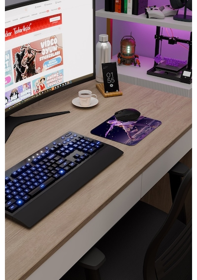 Raiden Genshin Impact Anime Gacha V5 - 22x18 Gaming Mouse Pad Fare Altlığı