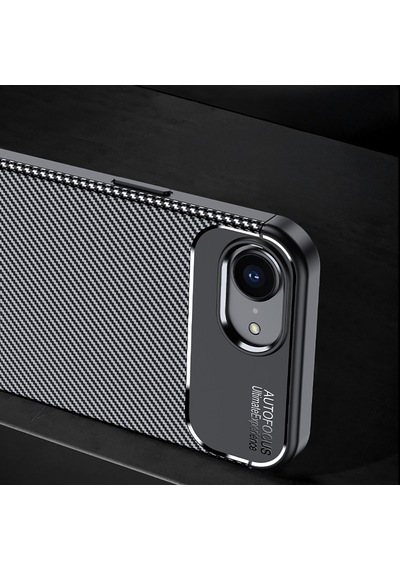 Zore İphone 16e Kılıf Nvth Negro Silikon Kapak - Siyah