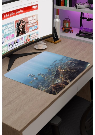 Sualtı Kaymaz Dikişli Kauçuk Oyuncu Mousepad V5 - 48x40 Xl Gaming Mouse Pad Fare Altlığı