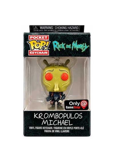Funko Pocket Pop Rick And Morty Krombopulos Michael Figür Anahtarlık Gamestop Exclusive 768928