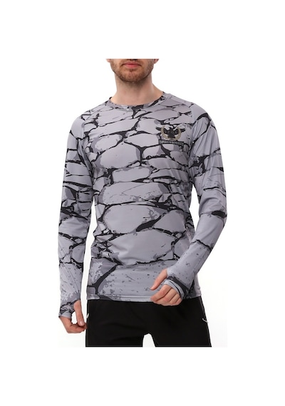 Raru Spqr Uzun Kollu T-Shirt Evoco Gri