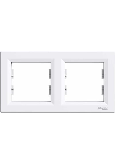 Schneider Electric Eph5800221 Asfora Beyaz İkili Yatay