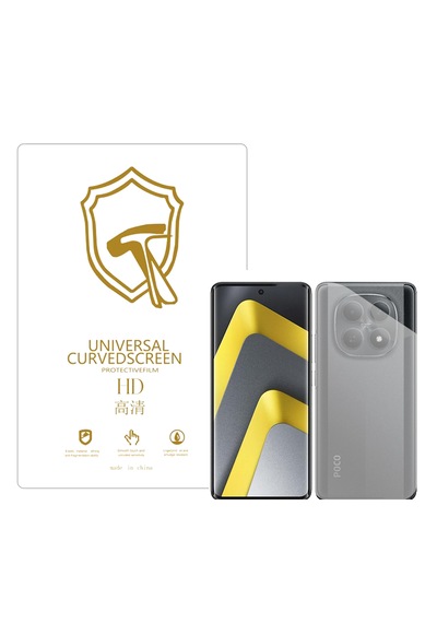Microcase Xiaomi Poco M8 İle Uyumlu Full Tpu Nano Arka Ekran Koruma Filmi - Ekm102