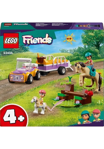 LEGO® Friends At ve Midilli Römorku 42634 4+ Yaratıcı Oyuncak Yapım Seti - 105 Parça