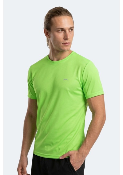 Slazenger Haunted I Erkek Neon Yeşil Tişört