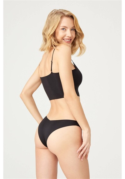 Cottonhill Basic Lazer Kesim Brezilya Külot 3'lü Paket - 1 Renkli2 Çok Renkli