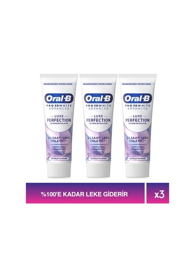 Pro 3d White Advanced Luxe Perfection Diş Macunu 75 Ml X 3