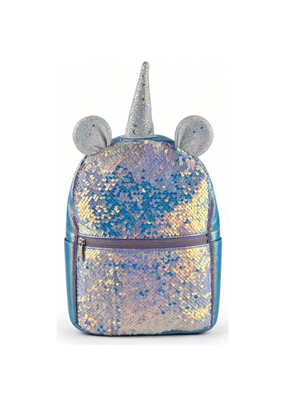 Anaokulu Sırt Çantası Pullu Unicorn 28x22x10 Cm Çocuk Oyun Okulu Çantası Çok Renkli